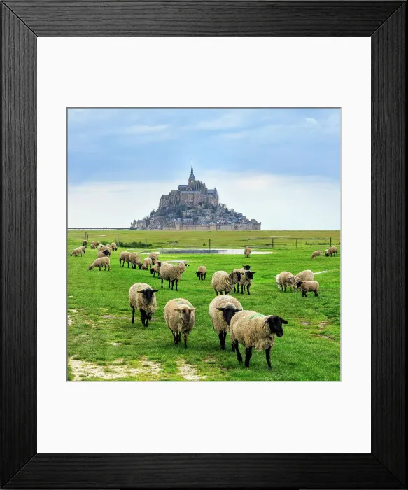 Framed Print : Mont Saint Michel, Bay of Mont Saint Michel, Manche, Normandy, France Framed Print : Mont Saint Michel, Bay of Mont Saint Michel, Manche, Normandy, France