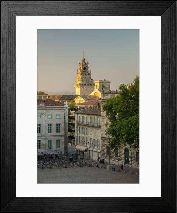 Framed Print : Place de Palais with Town hall, Vaucluse, Provence-Alpes-Cote d'Azur, France Framed Print : Place de Palais with Town hall, Vaucluse, Provence-Alpes-Cote d'Azur, France