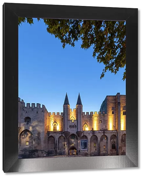 Popes palace, Avignon, Vaucluse, Provence-Alpes-Cote d'Azur, France