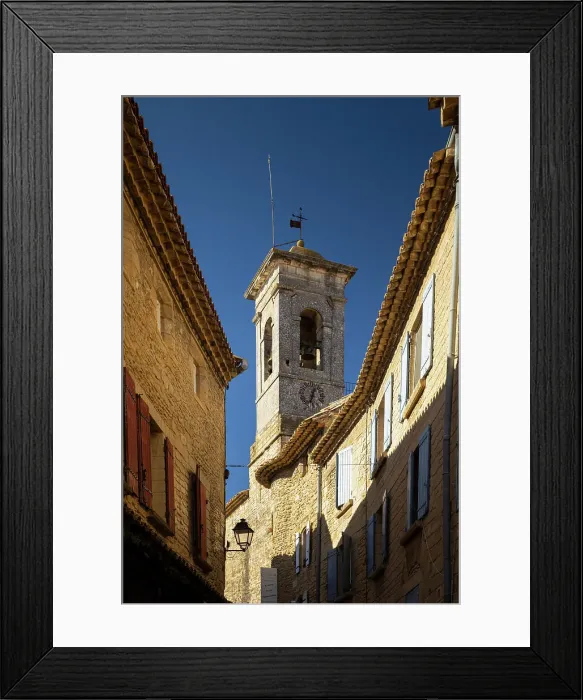 Framed Print : Bell tower in Chaeauneuf-du-Pape, Vaucluse, France Framed Print : Bell tower in Chaeauneuf-du-Pape, Vaucluse, France