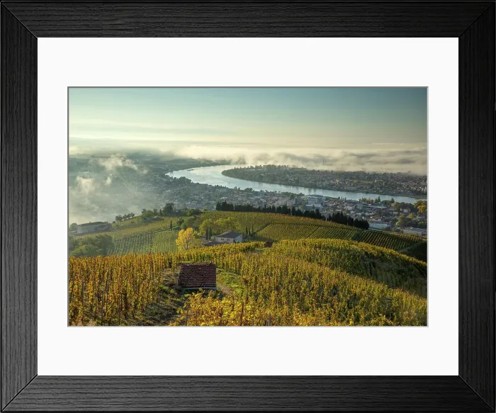 Framed Print : Tain L Hermitage, Cote du Rhone, Drome, Rhone-Alpes, France