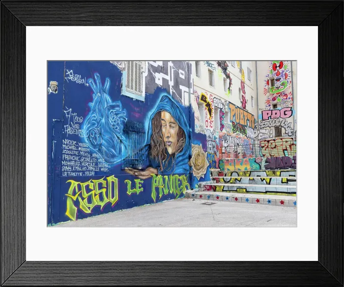 Framed Print : Street art in the old town of le Panier, Marseille, Provence-Alpes-Cote d'Azur, France Framed Print : Street art in the old town of le Panier, Marseille, Provence-Alpes-Cote d'Azur, France