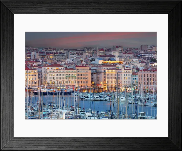 Framed Print : Old port, Marseille, Provence-Alpes-Cote d'Azur, France Framed Print : Old port, Marseille, Provence-Alpes-Cote d'Azur, France