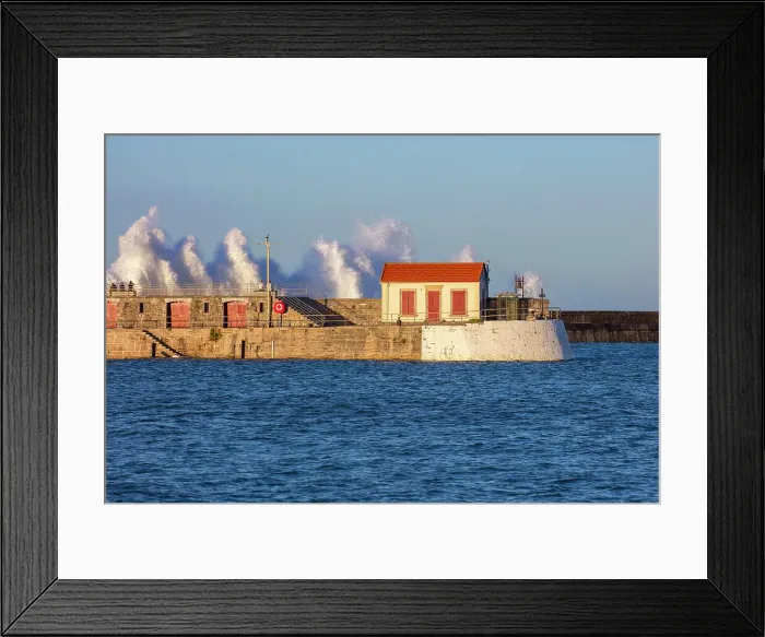Framed Print : Socoa during a storm, Pyrenees-Atlantiques, Nouvelle Aquitaine, France Framed Print : Socoa during a storm, Pyrenees-Atlantiques, Nouvelle Aquitaine, France
