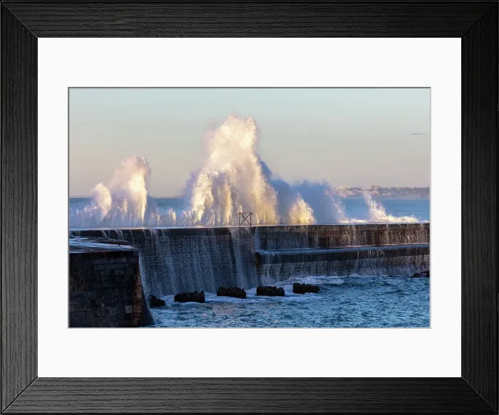 Framed Print : Stormy seas at Socoa, Pyrenees-Atlantiques, Nouvelle-Aquitaine, France Framed Print : Stormy seas at Socoa, Pyrenees-Atlantiques, Nouvelle-Aquitaine, France