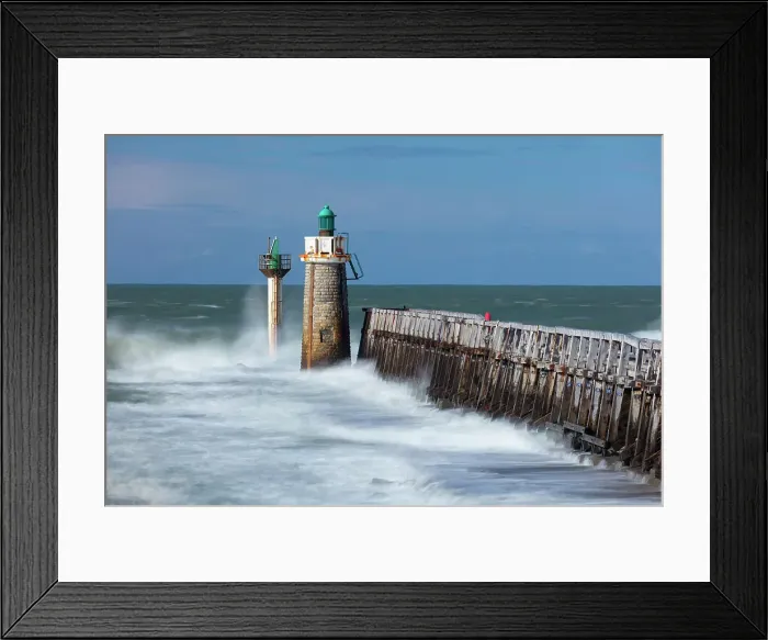 Framed Print : L'Estacade (pier) & Lighthouse, Capbreton, Landes, Nouvelle-Aquitaine, France Framed Print : L'Estacade (pier) & Lighthouse, Capbreton, Landes, Nouvelle-Aquitaine, France