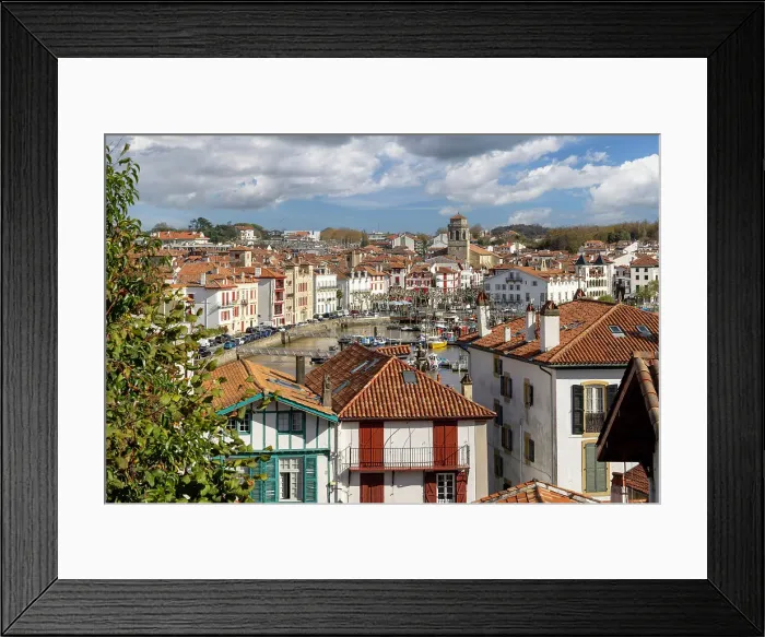 Framed Print : Saint-Jean-de-Luz town and port, Pyrenees-Atlantiques, Nouvelle Aquitaine, France Framed Print : Saint-Jean-de-Luz town and port, Pyrenees-Atlantiques, Nouvelle Aquitaine, France