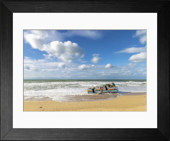 Framed Print : WW2 bunker on Plage de la Piste, Capbreton, Landes, Nouvelle-Aquitaine, France Framed Print : WW2 bunker on Plage de la Piste, Capbreton, Landes, Nouvelle-Aquitaine, France