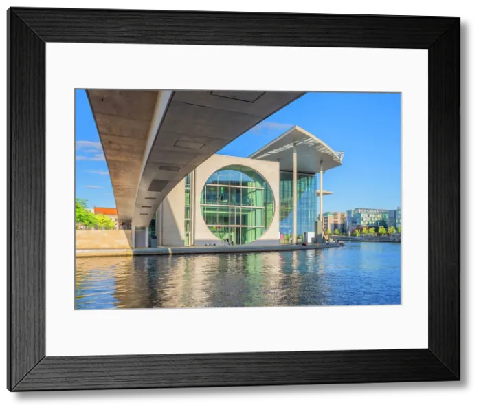 Framed Print : Marie-Elisabeth-Luders House in the evening light, Berlin, Germany