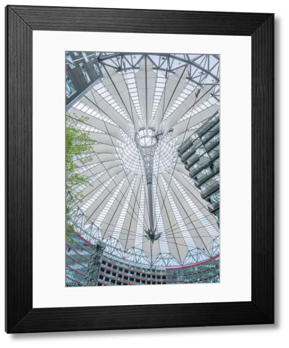 Framed Print : Canopy of the Sony Center, Potsdammer Platz, Berlin, Germany Framed Print : Canopy of the Sony Center, Potsdammer Platz, Berlin, Germany