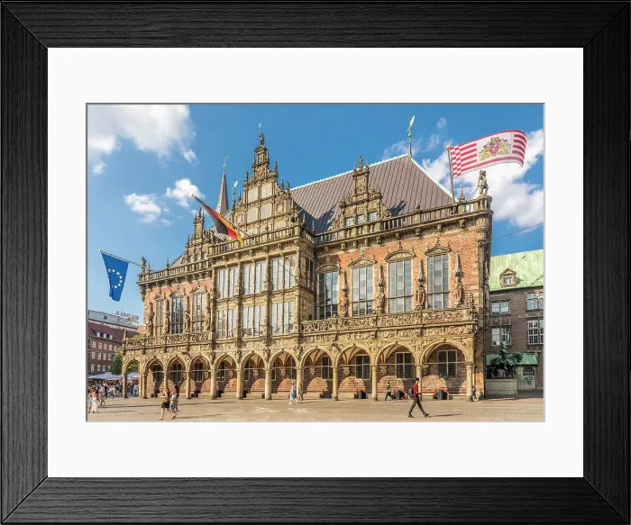 Framed Print : Town hall on the market square, Bremen, Germany