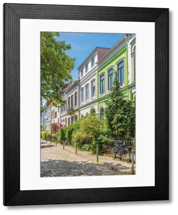 Framed Print : Historic houses in the Ostentor district, Bremen, Germany Framed Print : Historic houses in the Ostentor district, Bremen, Germany