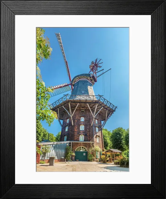 Framed Print : Mill Am Wall, Bremen, Germany Framed Print : Mill Am Wall, Bremen, Germany