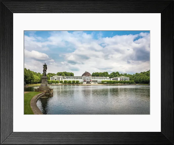 Framed Print : Parkhotel at Holler See, Bremen, Germany Framed Print : Parkhotel at Holler See, Bremen, Germany