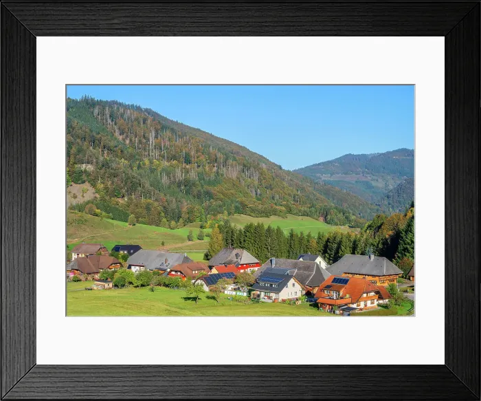 Framed Print : View at Prag near Todtnau, Black Forest, Baden-Wurttemberg, Germany Framed Print : View at Prag near Todtnau, Black Forest, Baden-Wurttemberg, Germany