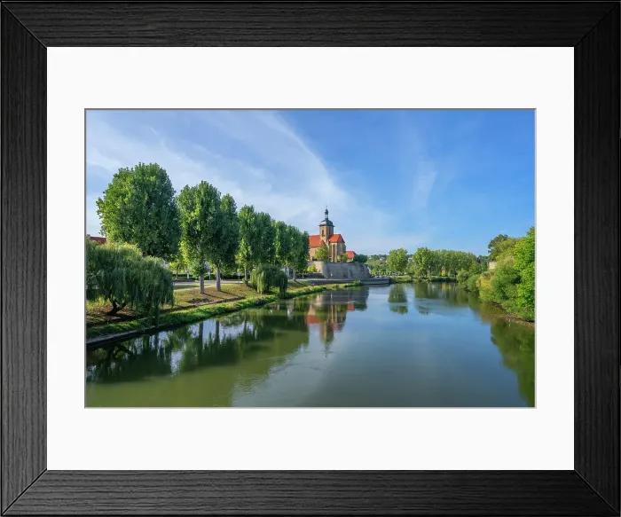 Framed Print : Rigwindis church with river Neckar, Lauffen am Neckar, Neckar valley, Baden-Wurttemberg, Germany Framed Print : Rigwindis church with river Neckar, Lauffen am Neckar, Neckar valley, Baden-Wurttemberg, Germany