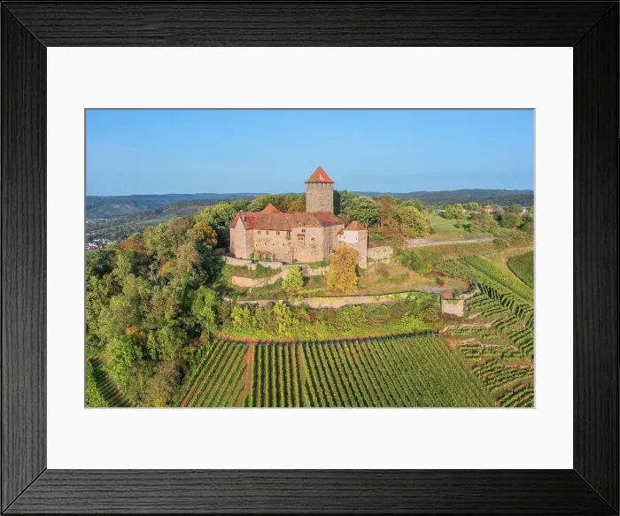 Framed Print : Aerial view at Lichtenberg castle near Oberstenfeld, Neckar valley, Baden-Wurttemberg, Germany Framed Print : Aerial view at Lichtenberg castle near Oberstenfeld, Neckar valley, Baden-Wurttemberg, Germany