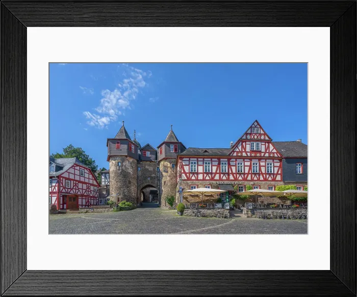 Framed Print : Lower castle gate with market place, Braunfels, Lahn, Lahn valley, Westerwald, Hesse, Germany Framed Print : Lower castle gate with market place, Braunfels, Lahn, Lahn valley, Westerwald, Hesse, Germany