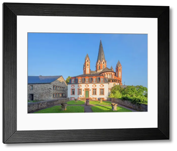 Framed Print : Limburg dome at sunrise, Limburg an der Lahn, Lahn valley, Westerwald, Taunus, Hesse, Germany