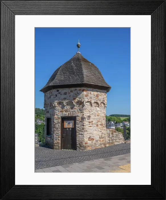 Framed Print : Tower at the Jews alley, Montabaur, Westerwald, Rhineland-Palatinate, Germany Framed Print : Tower at the Jews alley, Montabaur, Westerwald, Rhineland-Palatinate, Germany