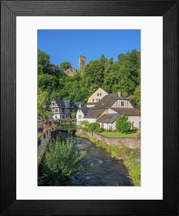 Framed Print : Grenzau with castle, Hohr-Grenzhausen, Brexbach valley, Kannenbackerland, Westerwald, Rhineland-Palatinate, Germany Framed Print : Grenzau with castle, Hohr-Grenzhausen, Brexbach valley, Kannenbackerland, Westerwald, Rhineland-Palatinate, Germany