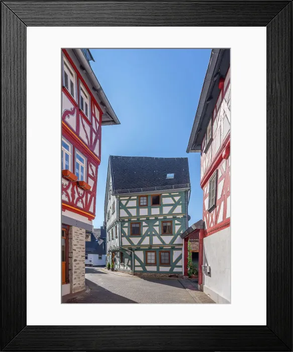 Framed Print : Half-timbered houses at Bad Camberg, Taunus, Hesse, Germany Framed Print : Half-timbered houses at Bad Camberg, Taunus, Hesse, Germany