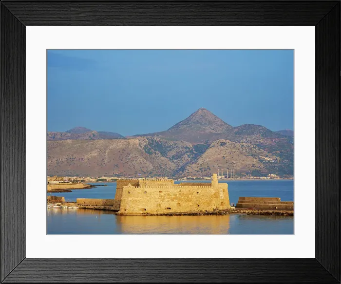 Framed Print : The Koules Fortress at sunrise, City of Heraklion, Crete, Greece