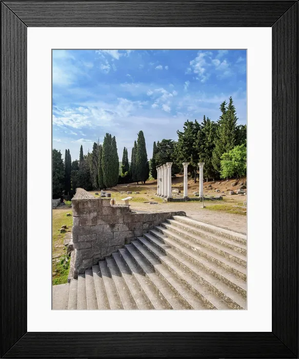 Framed Print : Ruins of ancient Asclepieion, Kos Island, Dodecanese, Greece Framed Print : Ruins of ancient Asclepieion, Kos Island, Dodecanese, Greece