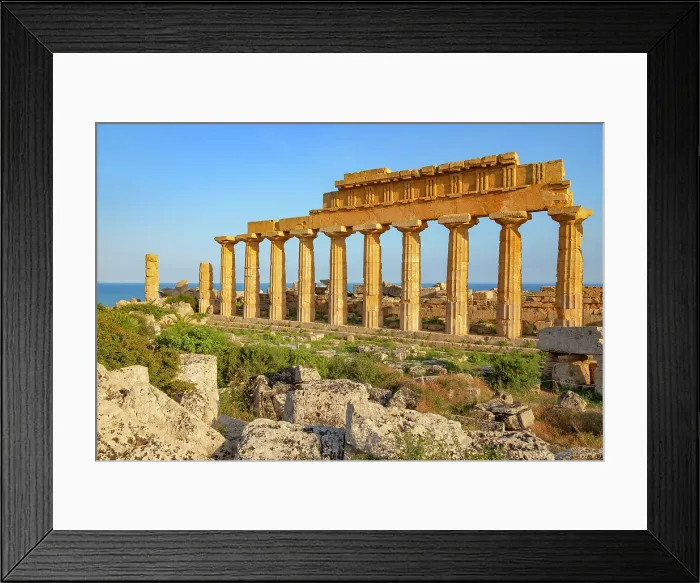 Framed Print : Temple of Apollo or Temple C, Selinunte Archaeological Park, Selinunte, Sicily, Italy Framed Print : Temple of Apollo or Temple C, Selinunte Archaeological Park, Selinunte, Sicily, Italy