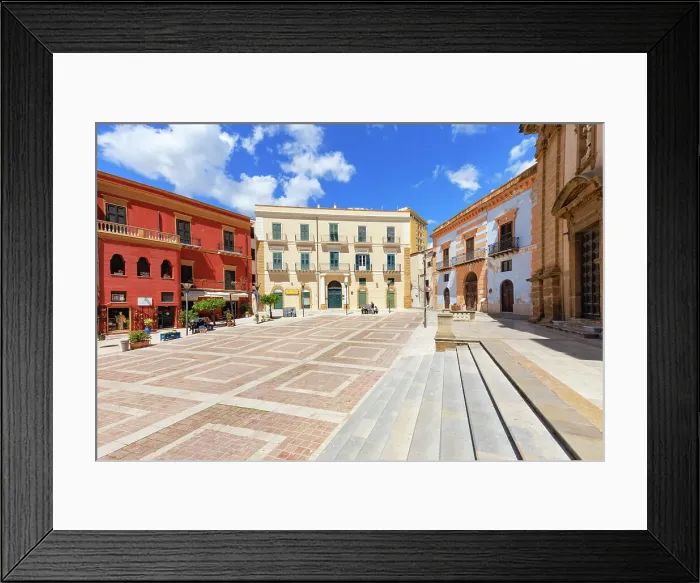 Framed Print : Piazza Duomo, Sciacca, Agrigento district, Sicily, Italy Framed Print : Piazza Duomo, Sciacca, Agrigento district, Sicily, Italy