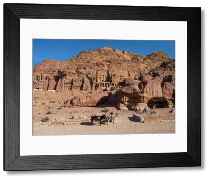 Framed Print : Corinthian and Palace Tombs, Petra, Jordan