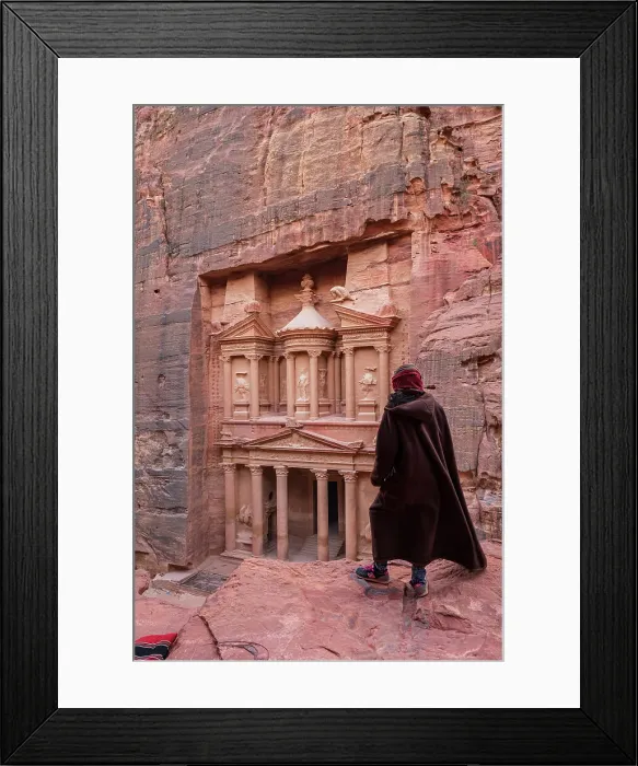 Framed Print : The Treasury, Al Khazneh, Petra, Jordan