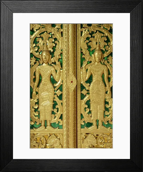 Framed Print : Door of Wat Sensoukharam, Luang Prabang (ancient capital of Laos on the Mekong river), Laos Framed Print : Door of Wat Sensoukharam, Luang Prabang (ancient capital of Laos on the Mekong river), Laos