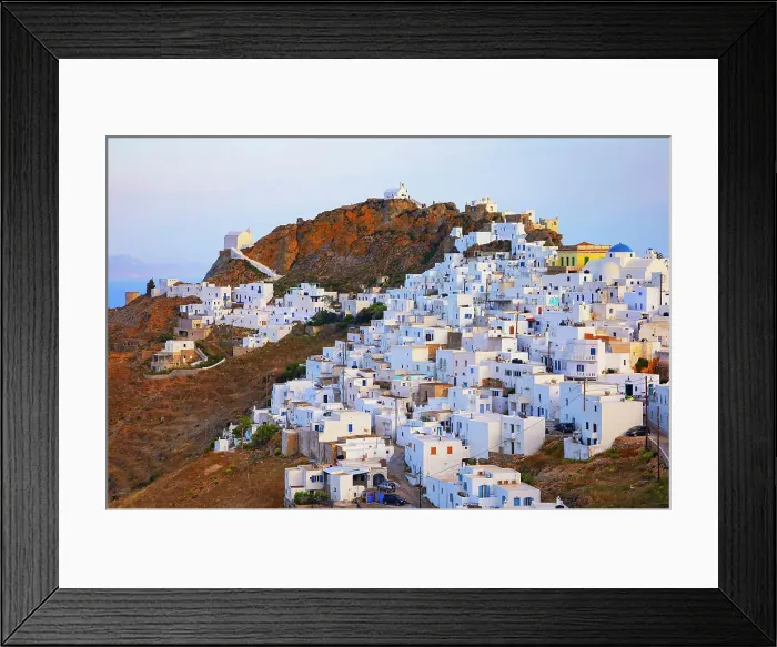 Framed Print : View of Chora village, Chora, Serifos Island, Cyclades Islands, Greece Framed Print : View of Chora village, Chora, Serifos Island, Cyclades Islands, Greece
