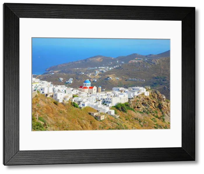 Framed Print : View of Chora village, Chora, Serifos Island, Cyclades Islands, Greece Framed Print : View of Chora village, Chora, Serifos Island, Cyclades Islands, Greece