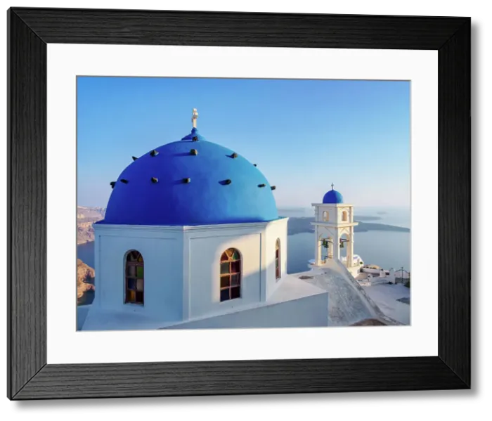 Framed Print : Church of the Resurrection of the Lord at sunset, Imerovigli, Santorini or Thira Island, Cyclades, Greece Framed Print : Church of the Resurrection of the Lord at sunset, Imerovigli, Santorini or Thira Island, Cyclades, Greece