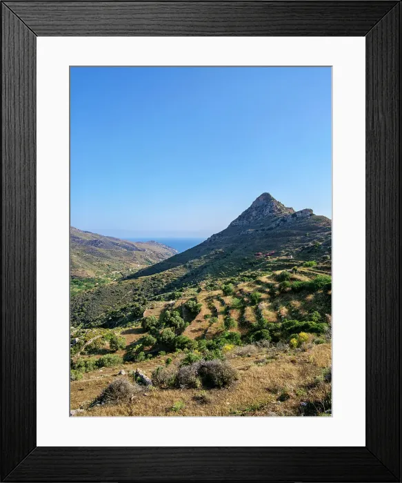 Framed Print : Landscape of Naxos Island, Cyclades, Greece Framed Print : Landscape of Naxos Island, Cyclades, Greece