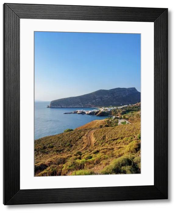 Framed Print : View towards Apollonas Village, Naxos Island, Cyclades, Greece Framed Print : View towards Apollonas Village, Naxos Island, Cyclades, Greece
