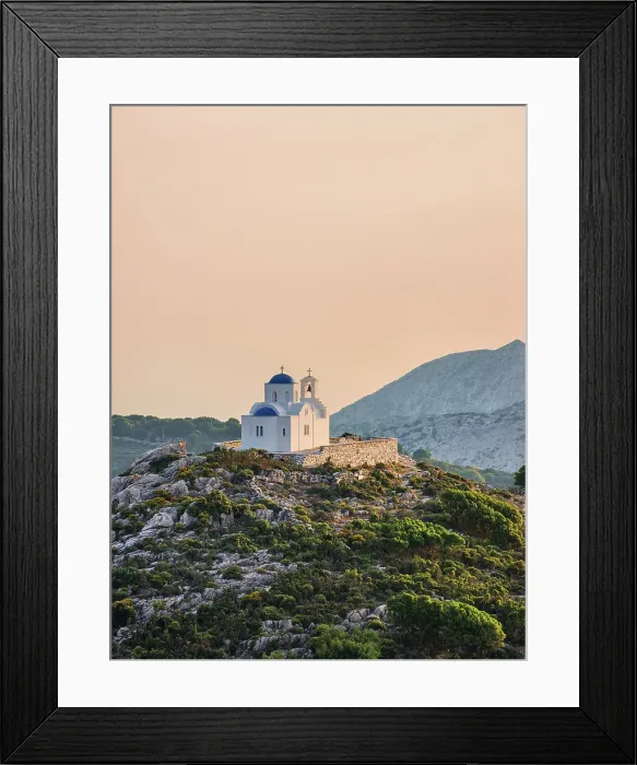 Framed Print : Prophet Elias Church at sunset, Naxos Island, Cyclades, Greece Framed Print : Prophet Elias Church at sunset, Naxos Island, Cyclades, Greece