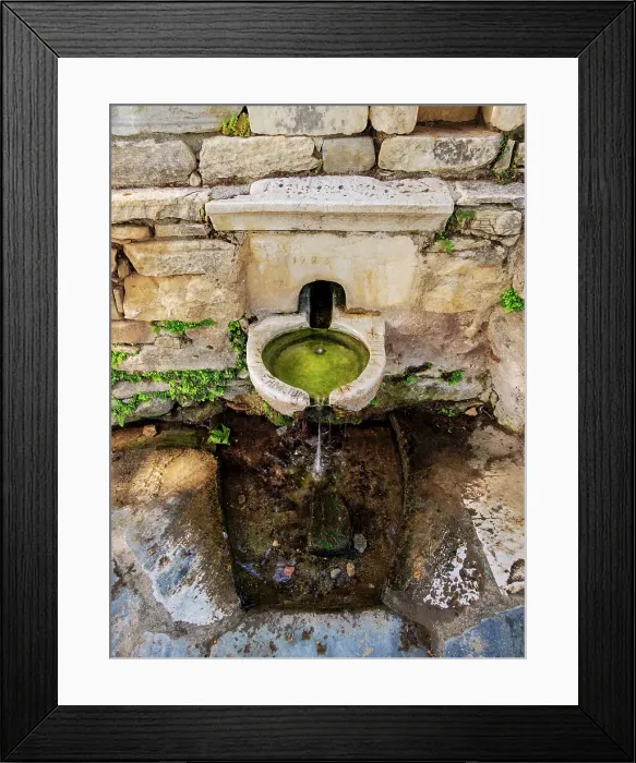 Framed Print : Aria Spring, beginning of the trail to Mount Zas or Zeus, Naxos Island, Cyclades, Greece