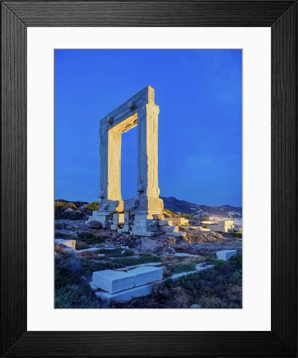 Framed Print : Temple of Apollo at dusk, Chora, Naxos City, Naxos Island, Cyclades, Greece Framed Print : Temple of Apollo at dusk, Chora, Naxos City, Naxos Island, Cyclades, Greece