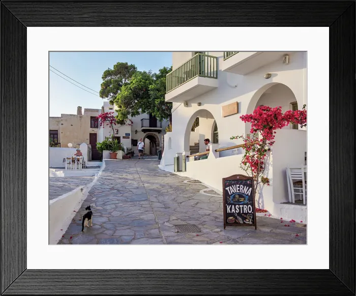 Framed Print : Street of Chora, Naxos City, Naxos Island, Cyclades, Greece Framed Print : Street of Chora, Naxos City, Naxos Island, Cyclades, Greece