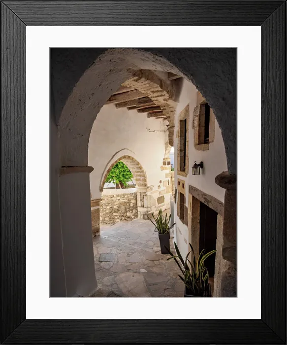 Framed Print : Street of Chora, Naxos City, Naxos Island, Cyclades, Greece Framed Print : Street of Chora, Naxos City, Naxos Island, Cyclades, Greece