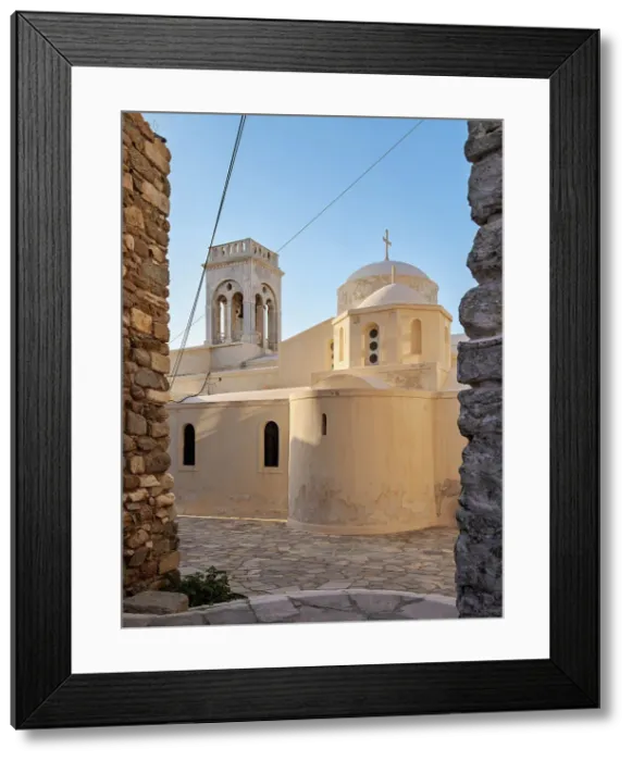 Framed Print : Catholic Cathedral of the Presentation of the Lord, Chora, Naxos City, Naxos Island, Cyclades, Greece
