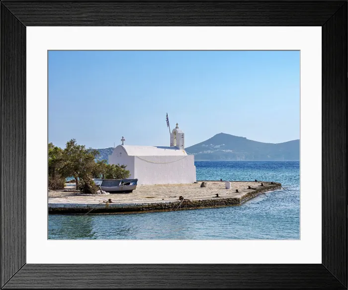 Framed Print : Chapel of Panagia Myrtidiotisa, Chora, Naxos City, Naxos Island, Cyclades, Greece