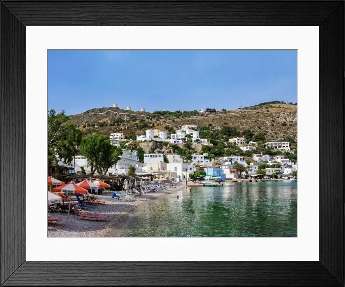 Framed Print : Pandeli Beach, Agia Marina, Leros Island, Dodecanese, Greece Framed Print : Pandeli Beach, Agia Marina, Leros Island, Dodecanese, Greece