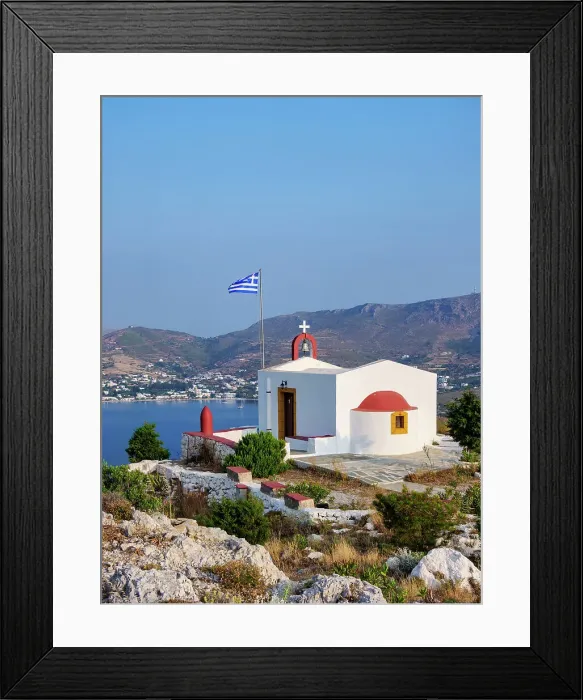 Framed Print : Church of Prophet Elias, Leros Island, Dodecanese, Greece Framed Print : Church of Prophet Elias, Leros Island, Dodecanese, Greece