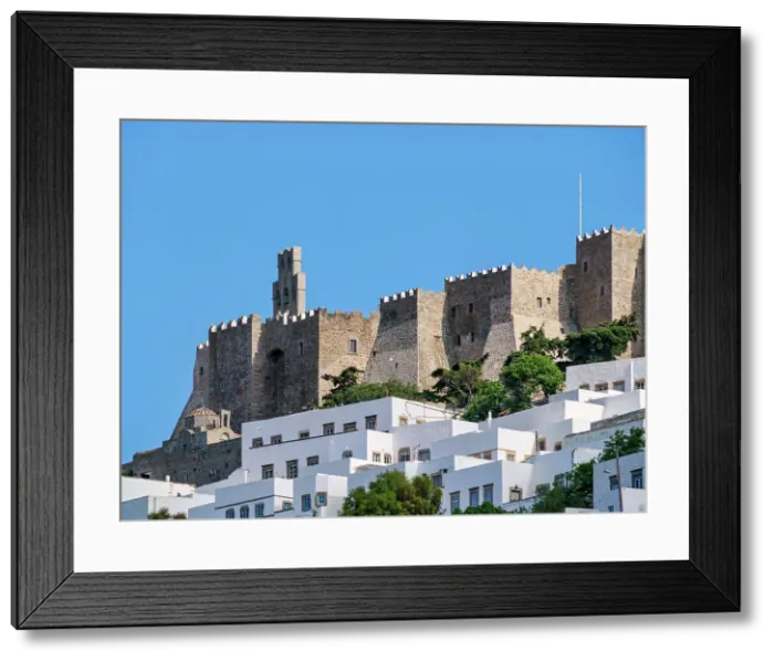 Framed Print : Monastery of Saint-John the Theologian, Patmos Chora, Patmos Island, Dodecanese, Greece Framed Print : Monastery of Saint-John the Theologian, Patmos Chora, Patmos Island, Dodecanese, Greece