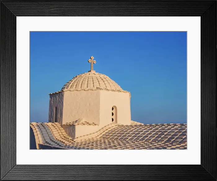 Framed Print : Church of Panagia i Diasozousa, Virgin Mary the Saviour, sunset, Patmos Chora, Patmos Island, Dodecanese, Greece Framed Print : Church of Panagia i Diasozousa, Virgin Mary the Saviour, sunset, Patmos Chora, Patmos Island, Dodecanese, Greece