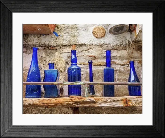 Framed Print : The Blue Street, detailed view, Pythagoreio, Samos Island, North Aegean, Greece Framed Print : The Blue Street, detailed view, Pythagoreio, Samos Island, North Aegean, Greece